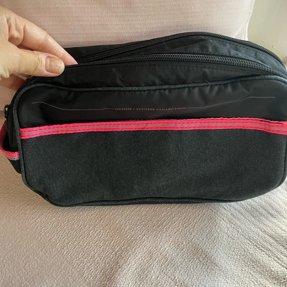 Oysho Black and Pink makeup Bag